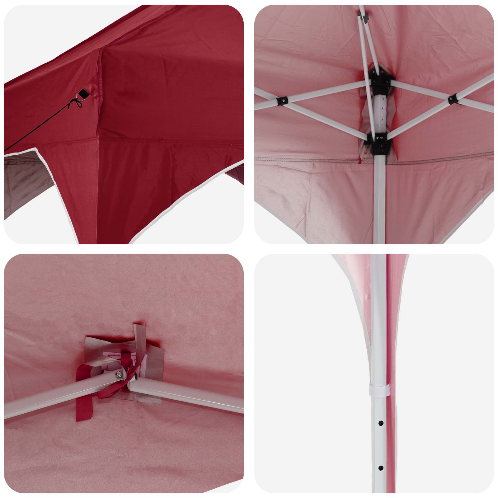 Tenda per feste a pop-up 575 x 288 x 245 cm Borgogna
