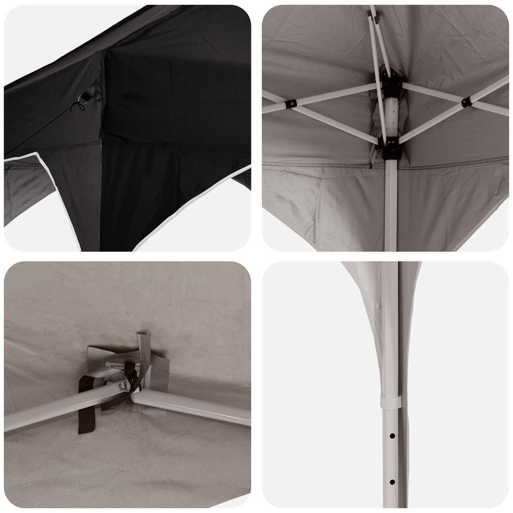Tenda per feste a pop-up 575 x 288 x 245 cm Nero Tessuto Oxford
