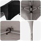 Tenda per feste a pop-up 575 x 288 x 245 cm Nero Tessuto Oxford