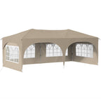 Tenda per feste a pop-up 575 x 288 x 245 cm Crema