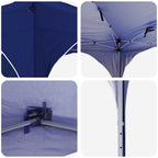 Tenda per feste a pop-up 575 x 288 x 245 cm Blu Tessuto Oxford