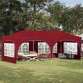 Tenda per feste a pop-up 575 x 288 x 245 cm Borgogna