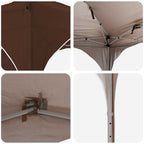 Tenda per feste a pop-up 575 x 288 x 245 cm Marrone