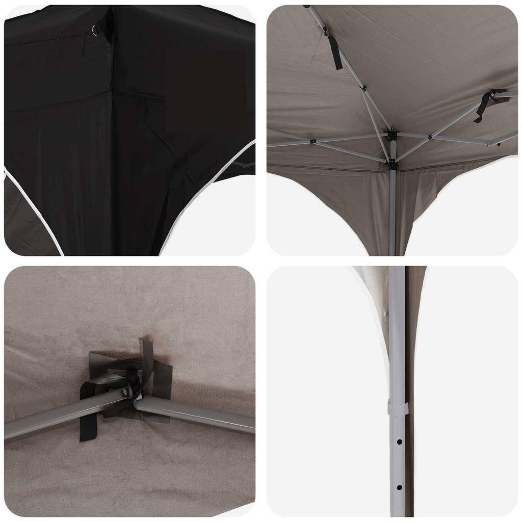 Tenda per feste a pop-up 575 x 288 x 245 cm Nero Tessuto Oxford