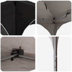 Tenda per feste a pop-up 575 x 288 x 245 cm Nero Tessuto Oxford