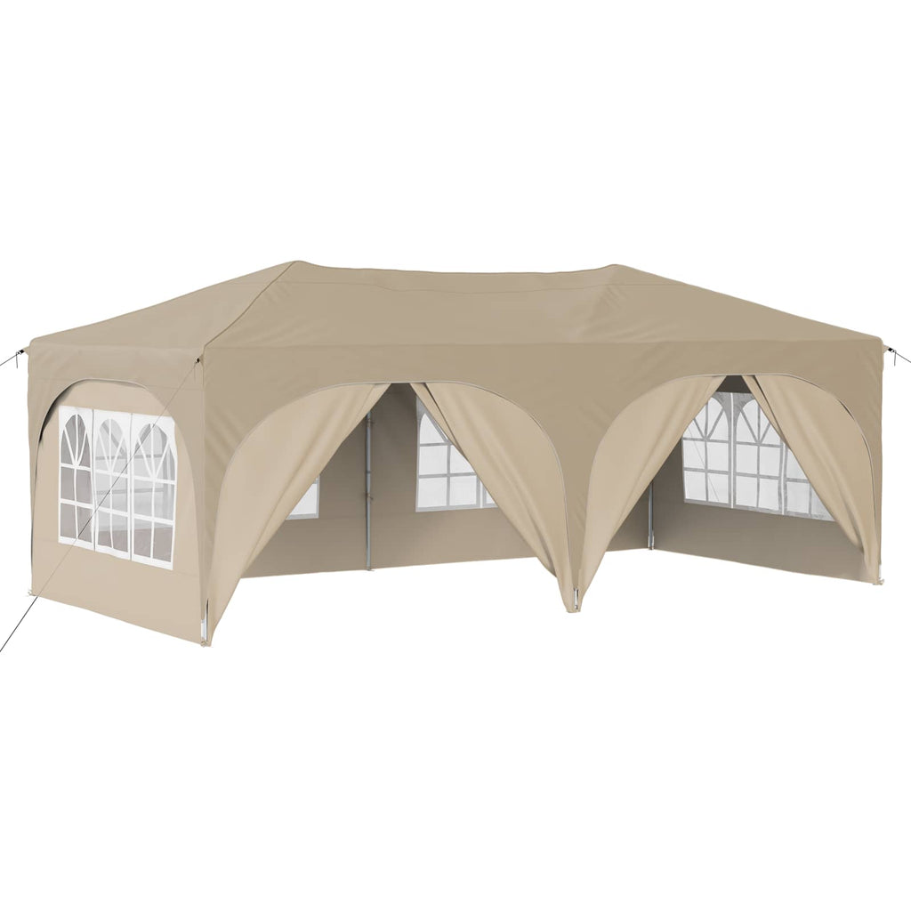 Tenda per feste a pop-up 575 x 288 x 245 cm Crema