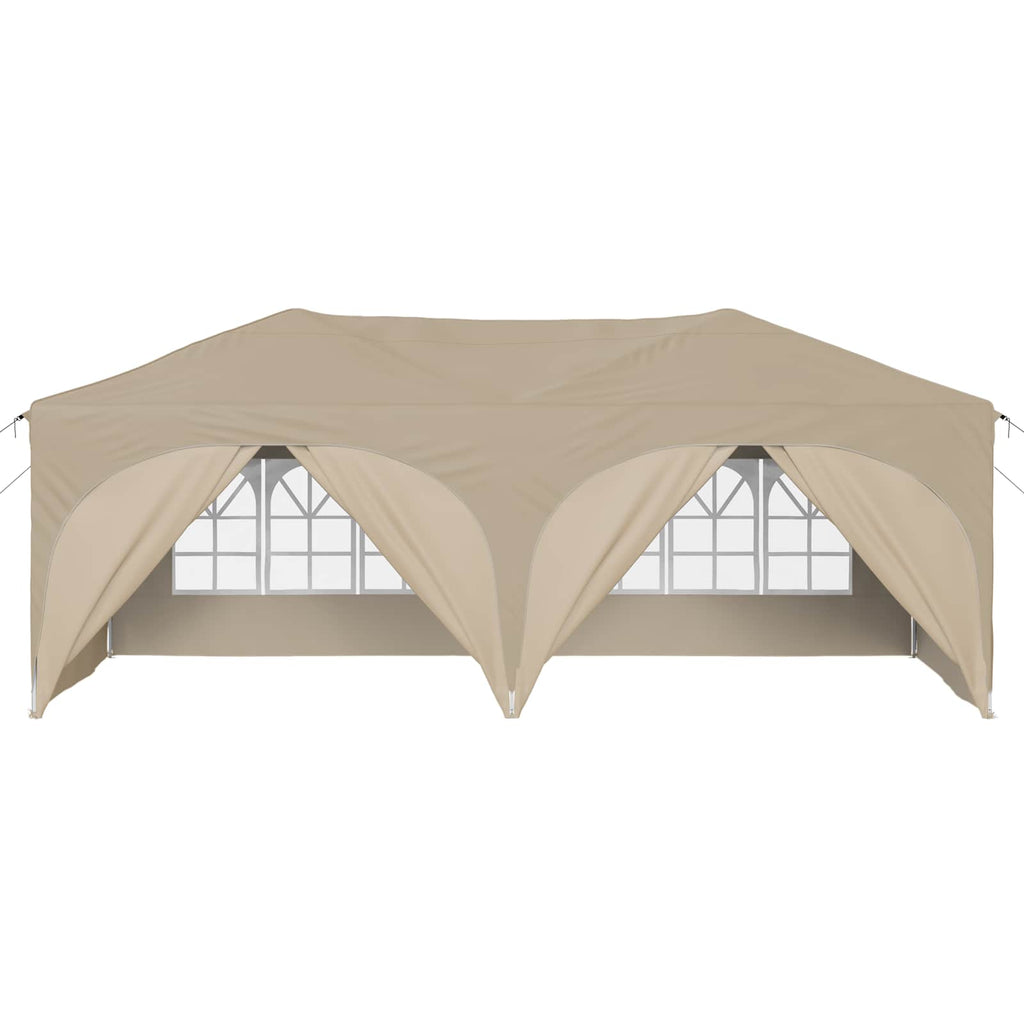 Tenda per feste a pop-up 575 x 288 x 245 cm Crema