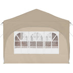 Tenda per feste a pop-up 575 x 288 x 245 cm Crema