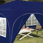 Tenda per feste a pop-up 575 x 288 x 245 cm Blu Tessuto Oxford