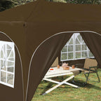 Tenda per feste a pop-up 575 x 288 x 245 cm Tortora