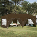 Tenda per feste a pop-up 575 x 288 x 245 cm Tortora