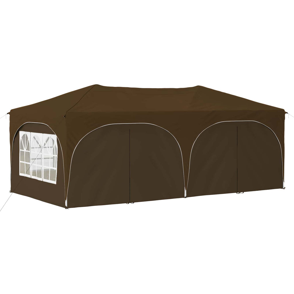 Tenda per feste a pop-up 575 x 288 x 245 cm Tortora