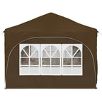 Tenda per feste a pop-up 575 x 288 x 245 cm Tortora