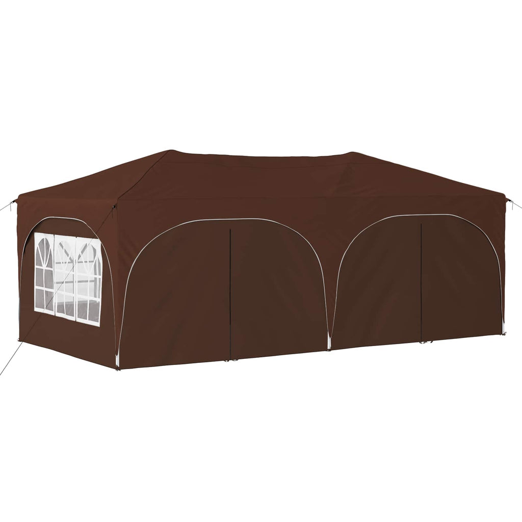 Tenda per feste a pop-up 575 x 288 x 245 cm Marrone