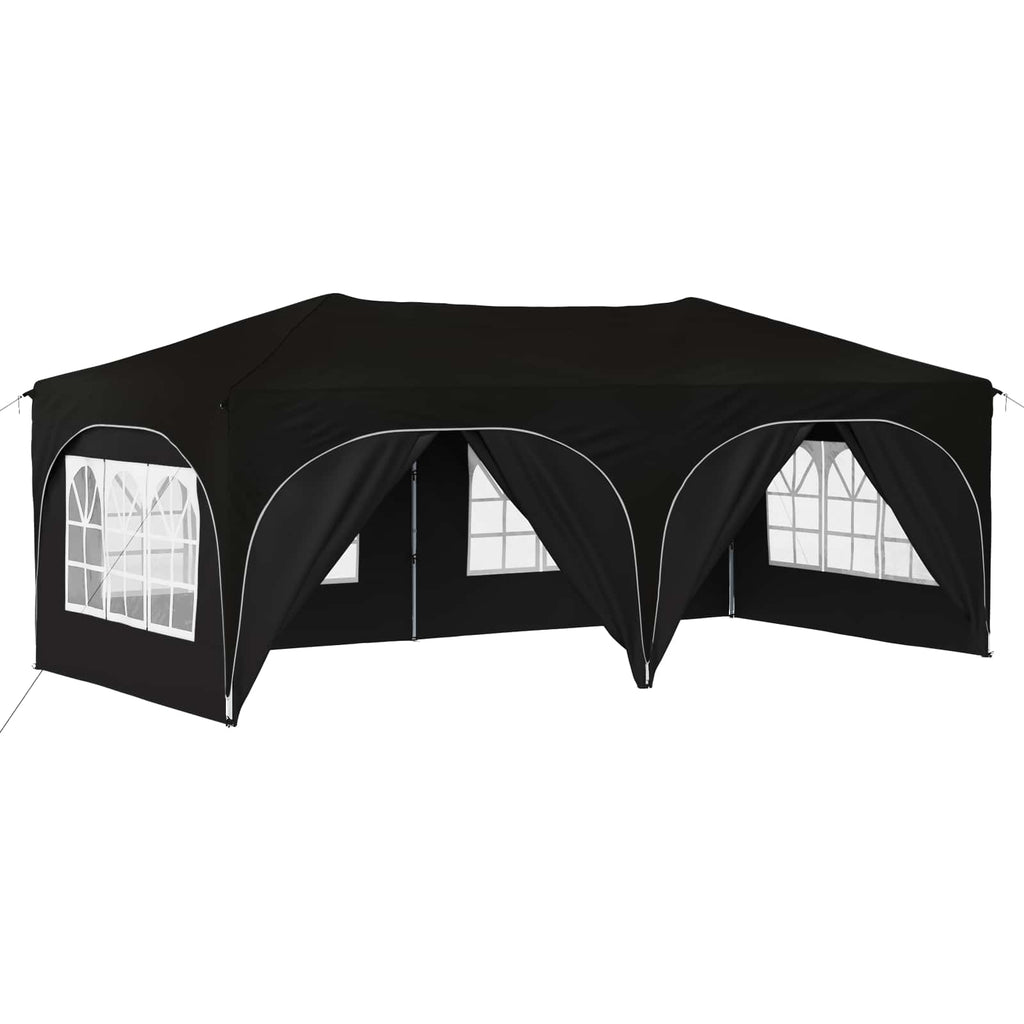 Tenda per feste a pop-up 575 x 288 x 245 cm Nero Tessuto Oxford