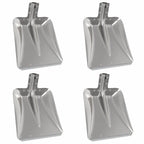 Testa di Pala 4 pcs Argento 45 x 38 cm Alluminio