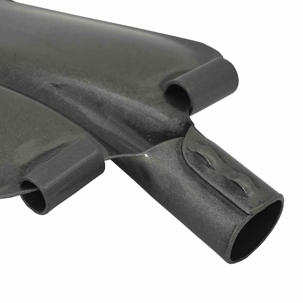 Testa di Pala Argento 33 x 21 cm Acciaio verniciato a polvere