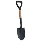 Pala Nero 68,5 cm Acciaio Rivestito e Legno Massiccio
