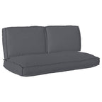 Set di Cuscini 3 pcs Antracite Tessuto Oxford