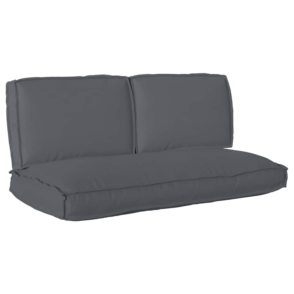 Set di Cuscini 3 pcs Antracite Tessuto Oxford