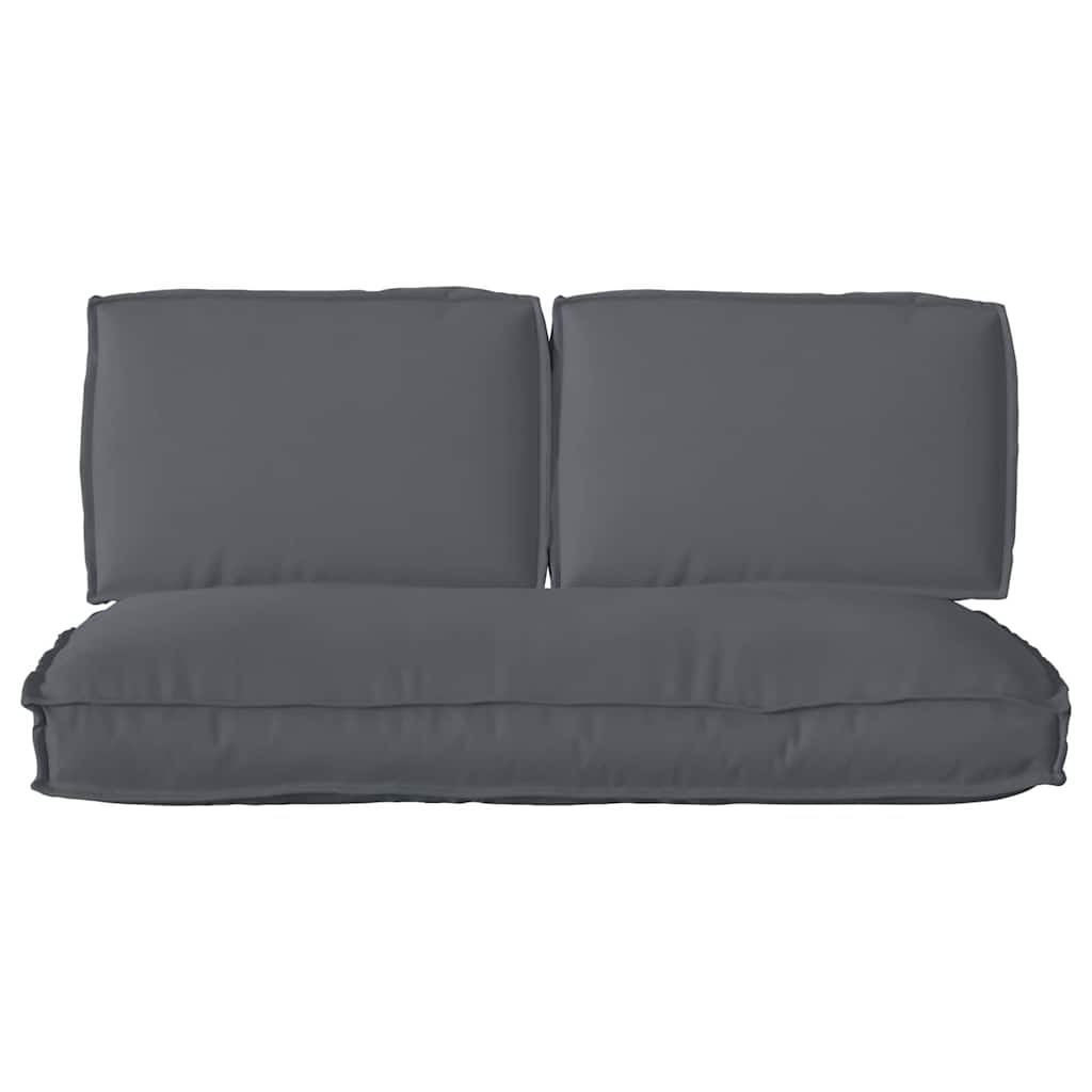 Set di Cuscini 3 pcs Antracite Tessuto Oxford