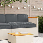 Set di Cuscini 3 pcs Antracite Tessuto Oxford