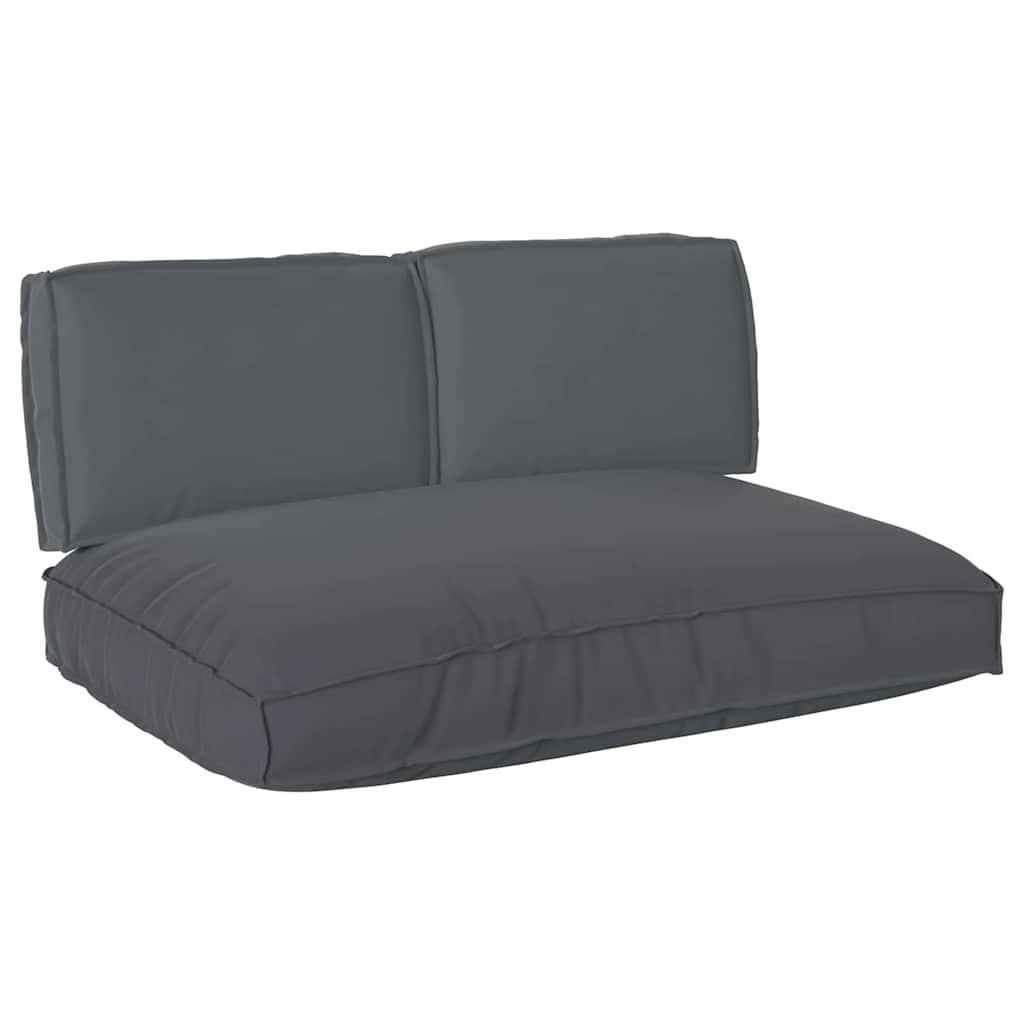 Set di Cuscini 3 pcs Antracite Tessuto Oxford