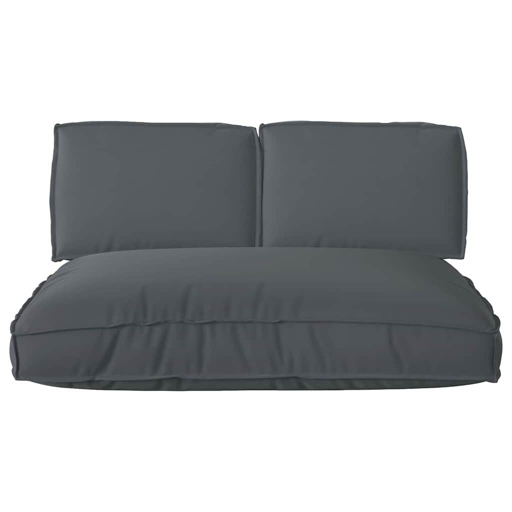 Set di Cuscini 3 pcs Antracite Tessuto Oxford