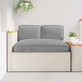 Set di Cuscini 3 pcs Grigio Tessuto Oxford