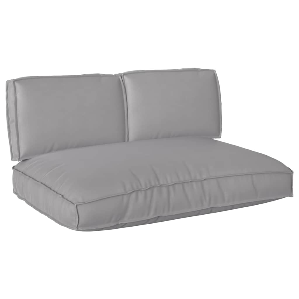 Set di Cuscini 3 pcs Grigio Tessuto Oxford