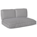 Set di Cuscini 3 pcs Grigio Tessuto Oxford