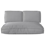 Set di Cuscini 3 pcs Grigio Tessuto Oxford