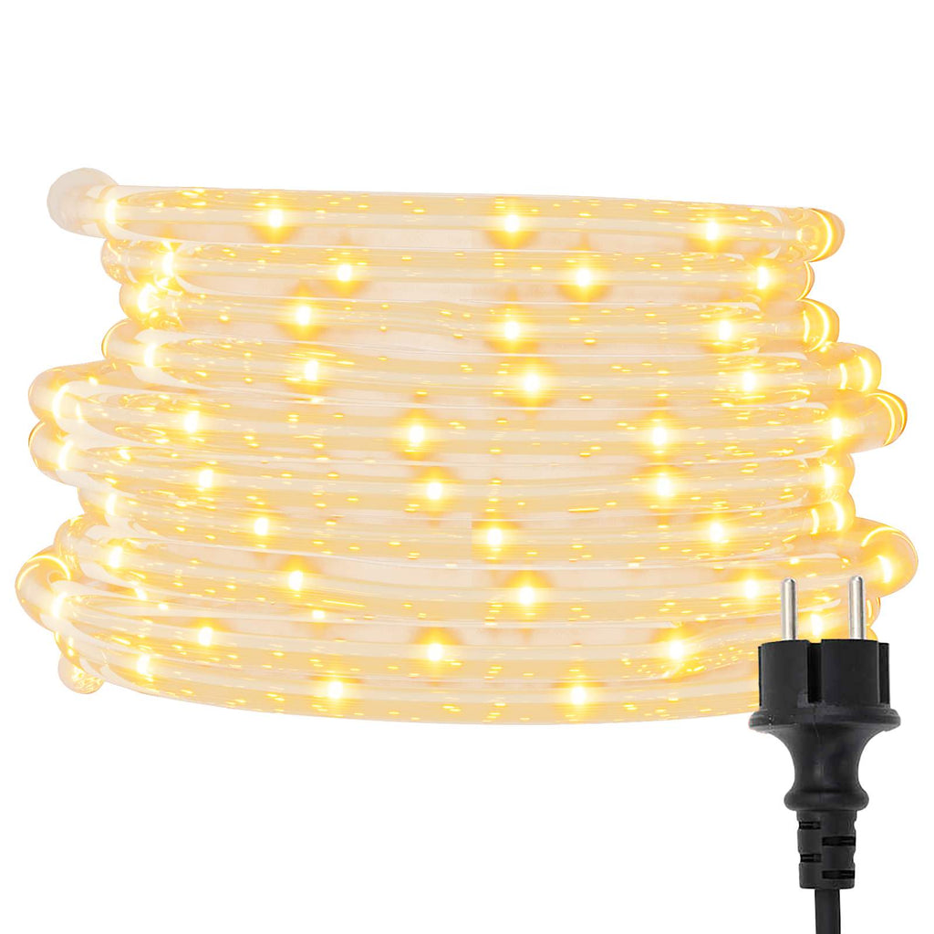 Luce a corda con 2400 LED Bianco caldo 100 m PVC