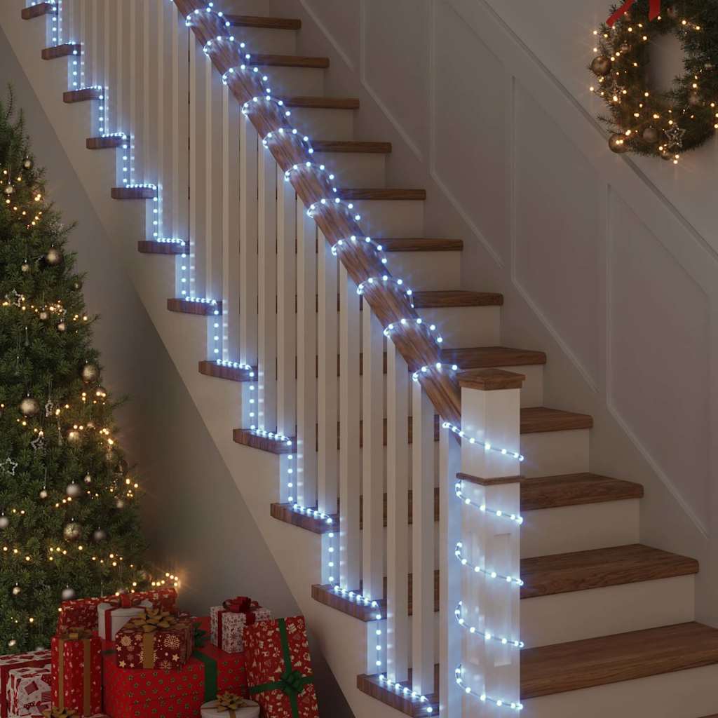 Luce a corda con 2400 LED Bianco Freddo 100 m PVC