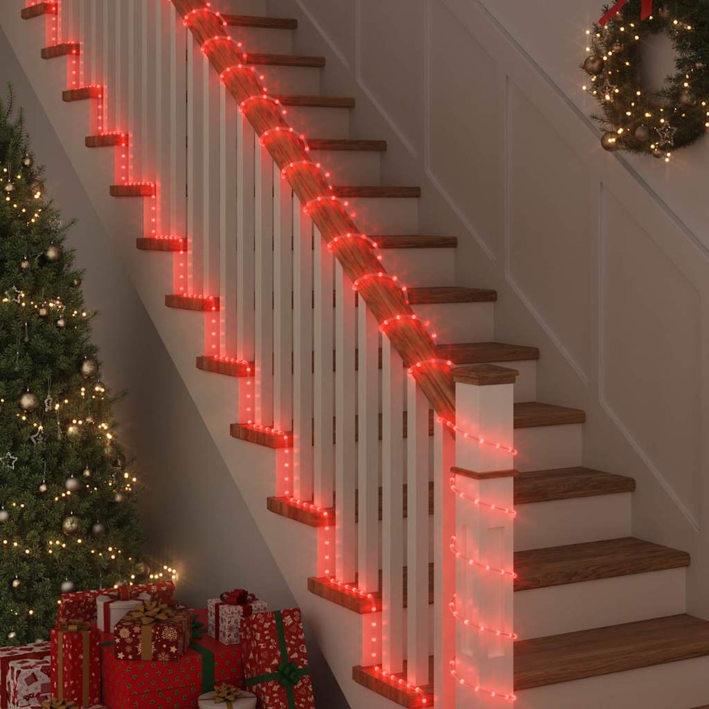 Luce a corda con 1200 LED Rosso 50 m PVC