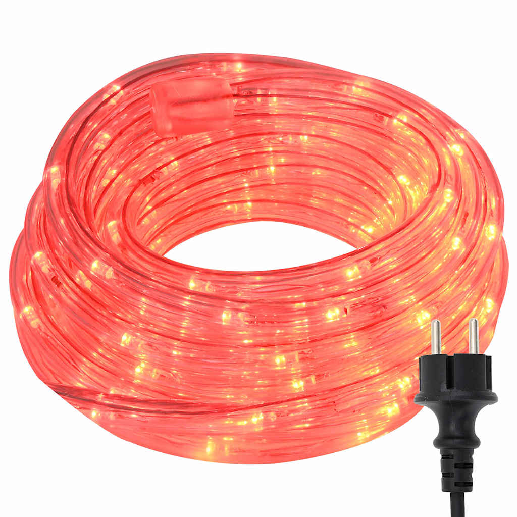 Luce a corda con 2400 LED Rosso 100 m PVC