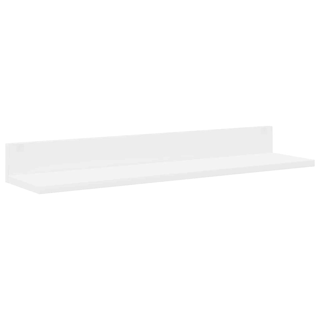Set mobile TV Montaggio a parete 4 pcs Bianco Legno multistrato