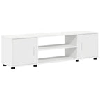 Set mobile TV Montaggio a parete 4 pcs Bianco Legno multistrato