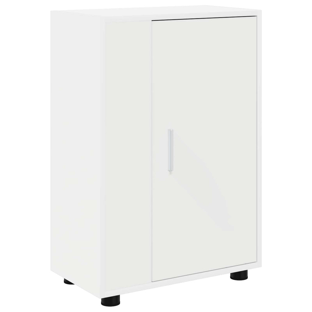 Set mobile TV Montaggio a parete 4 pcs Bianco Legno multistrato
