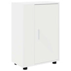 Set mobile TV Montaggio a parete 4 pcs Bianco Legno multistrato
