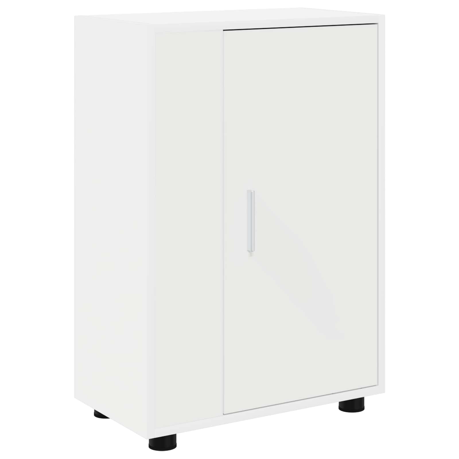 Set mobile TV Montaggio a parete 4 pcs Bianco Legno multistrato