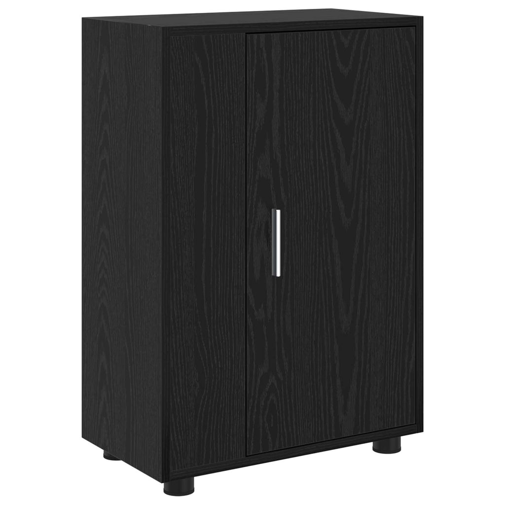 Set mobile TV 4 pcs Rovere Nero Legno multistrato