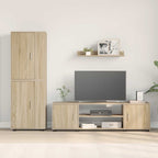 Set mobile TV 4 pcs Rovere Sonoma Legno multistrato