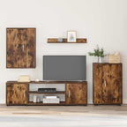 Set mobile TV 4 pcs Rovo affumicato Legno multistrato