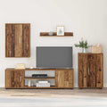 Set mobile TV 4 pcs Legno vecchio Legno multistrato