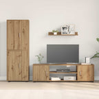 Set mobile TV 4 pcs Rovere artigianale Legno multistrato