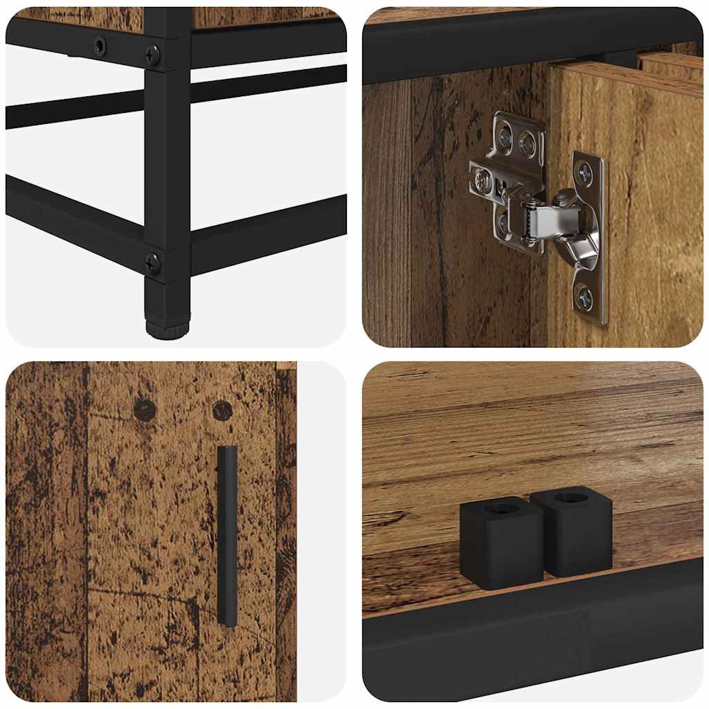 Unità TV 2 pcs Legno vecchio 240 x 35 x 41 cm Legno multistrato