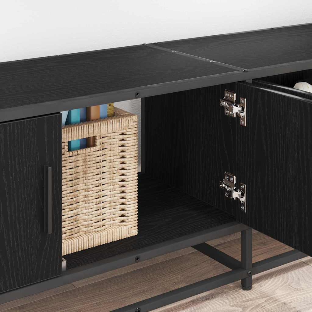 Unità TV 2 pcs Rovere Nero 240 x 35 x 41 cm Legno multistrato