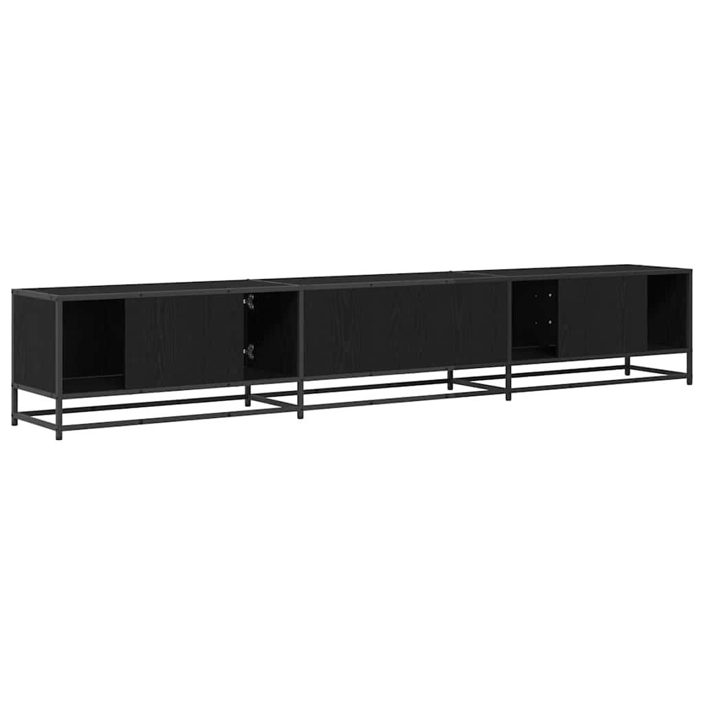 Unità TV 2 pcs Rovere Nero 240 x 35 x 41 cm Legno multistrato