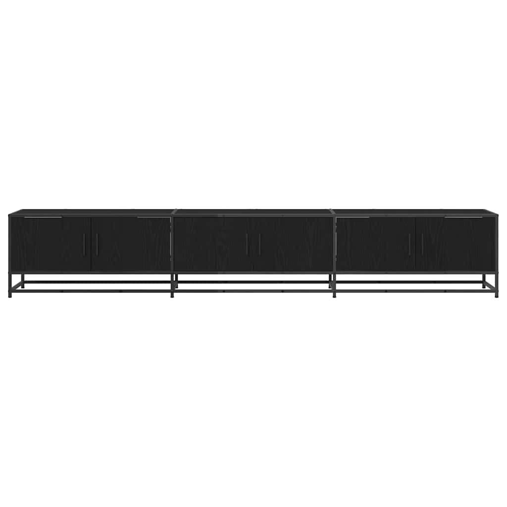 Unità TV 2 pcs Rovere Nero 240 x 35 x 41 cm Legno multistrato